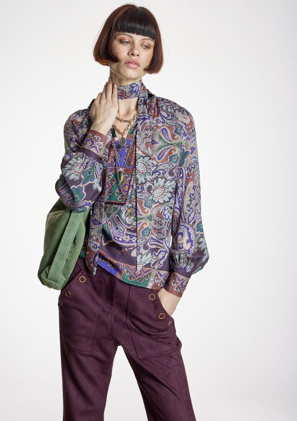blusa estampada cachemir Alba Conde