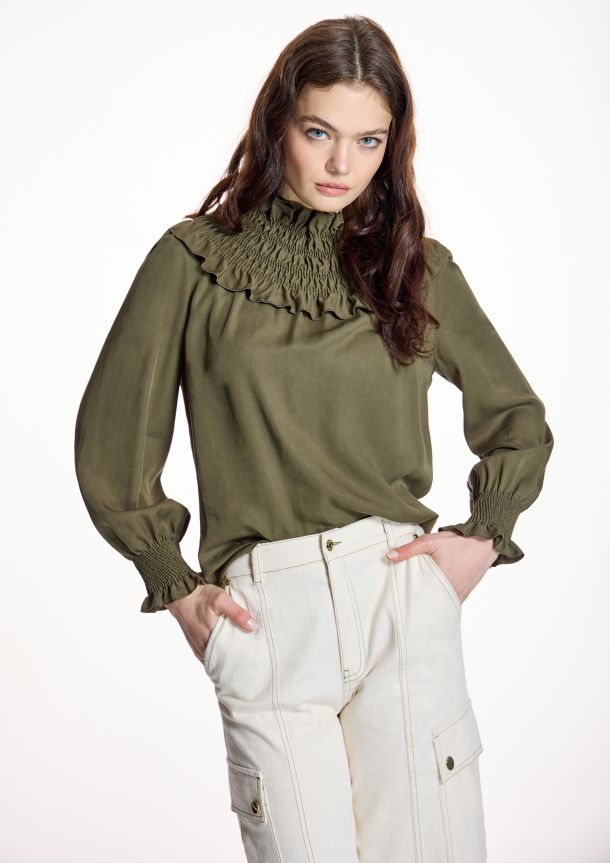 blusa verde Alba Conde